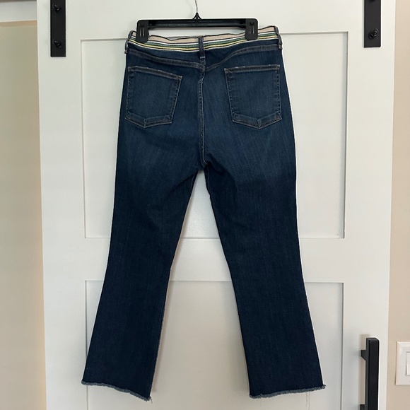 VERONICA BEARD Carolyn Baby Boot Jeans with Tux Striped Waistband 31 - Picture 7 of 9